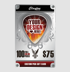 Clayton Custom Guitar Picks Gift Card